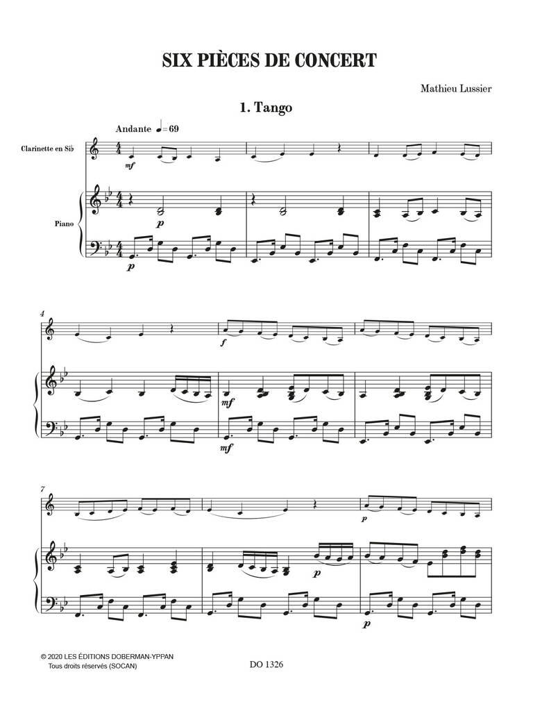 Six Pièces De Concert