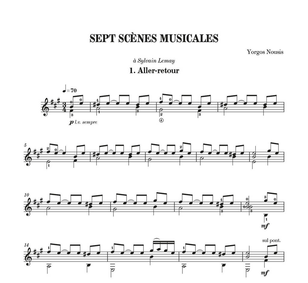 Sept Scènes Musicales