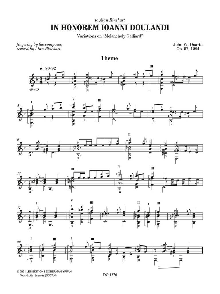In Honorem Ioanni Doulandi, Op. 97