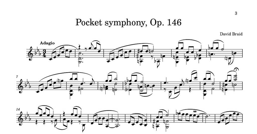 Pocket Symphony, Op. 146