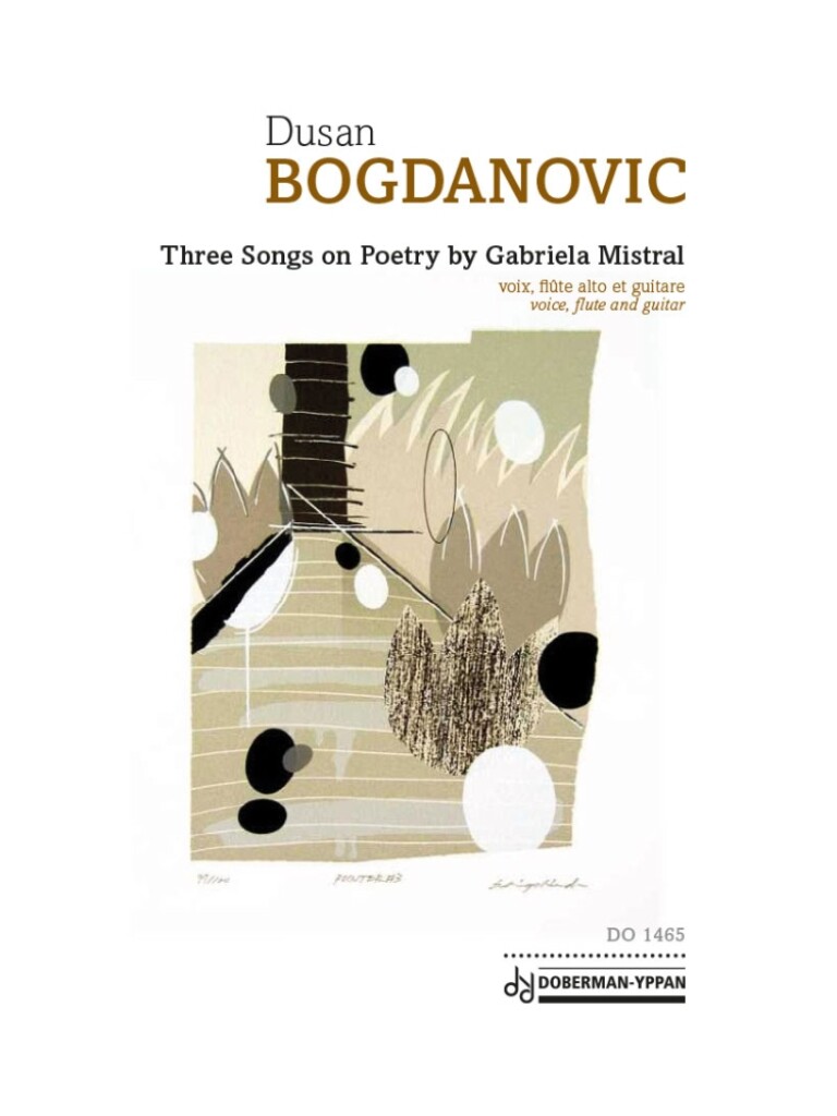 Three Songs On Poetry By Gabriela Mistral