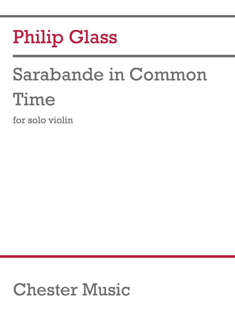 Sarabande in Common Time