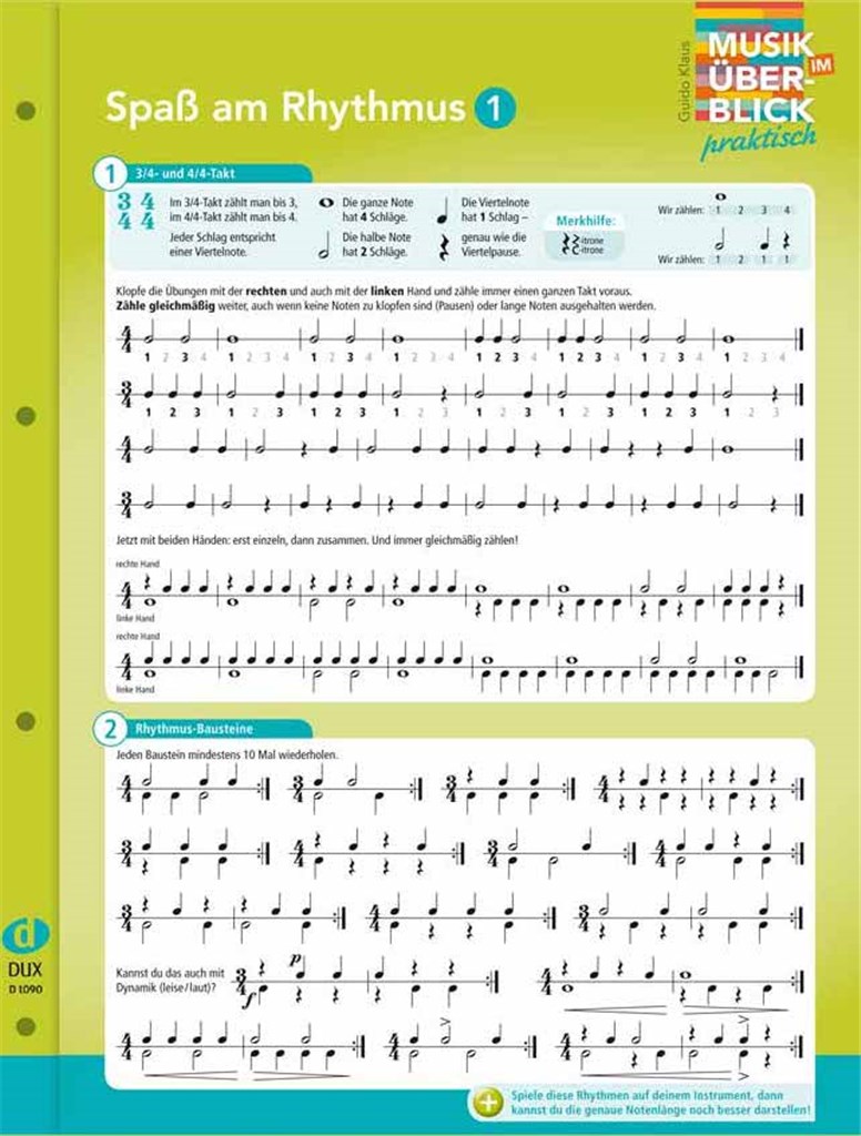 Spaß Am Rhythmus 1 - Musik im Überblick