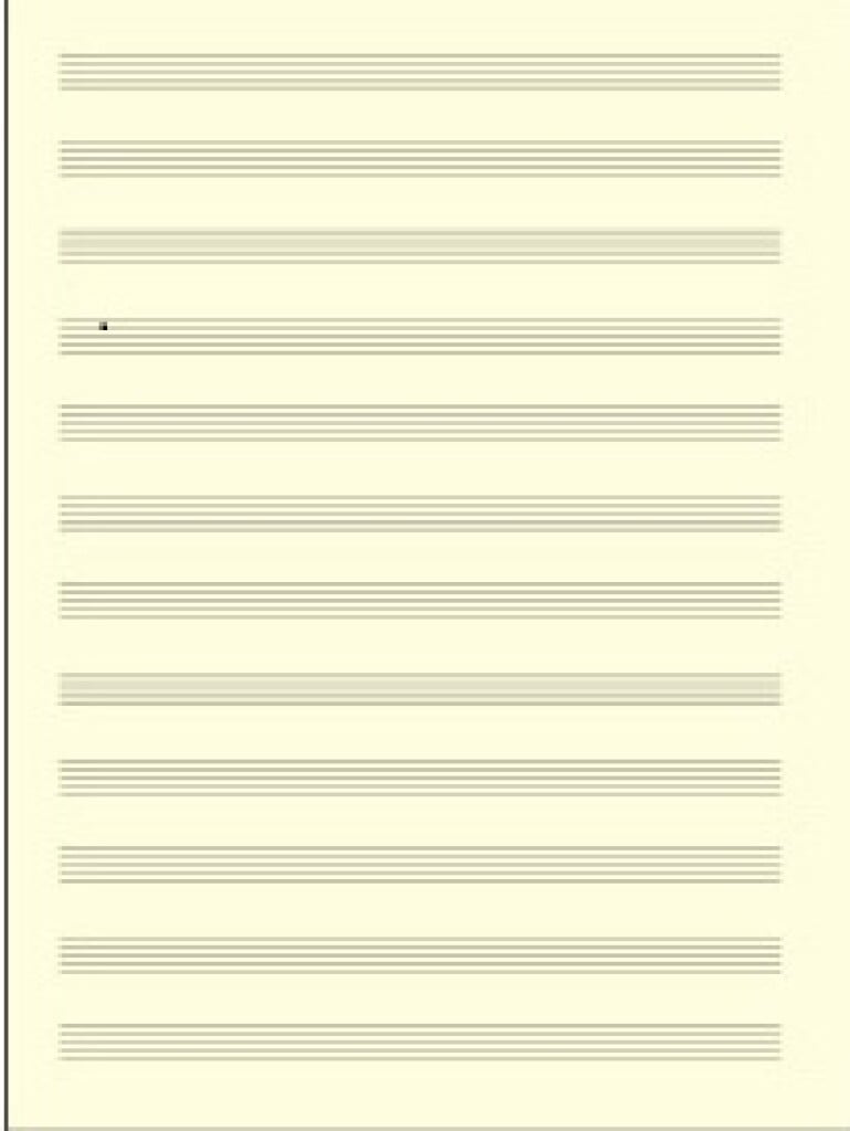 Carta da Musica Avoriata 8 Pentagrammi