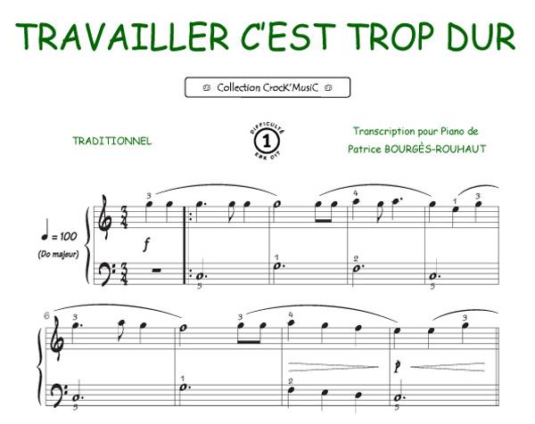Travailler, c'est trop dur