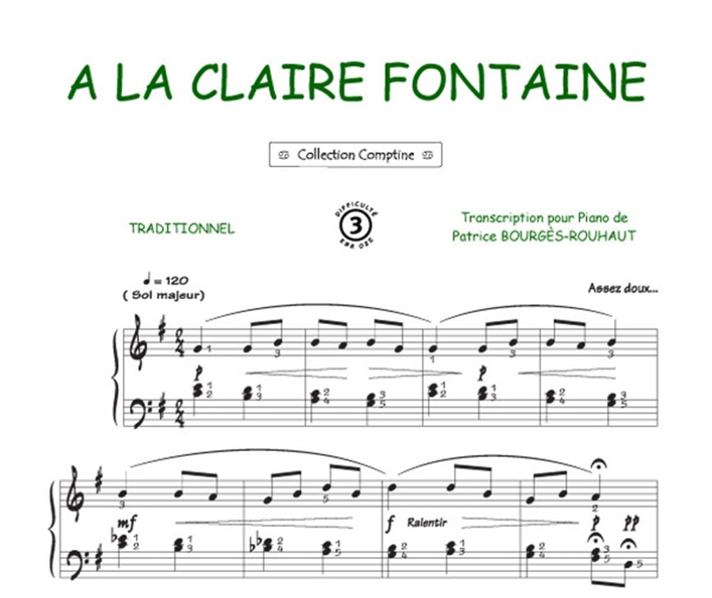 A la claire fontaine