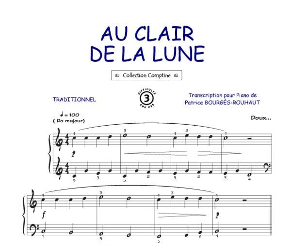 Au clair de la lune