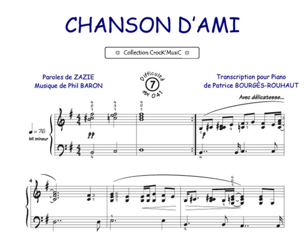 Chanson d'ami