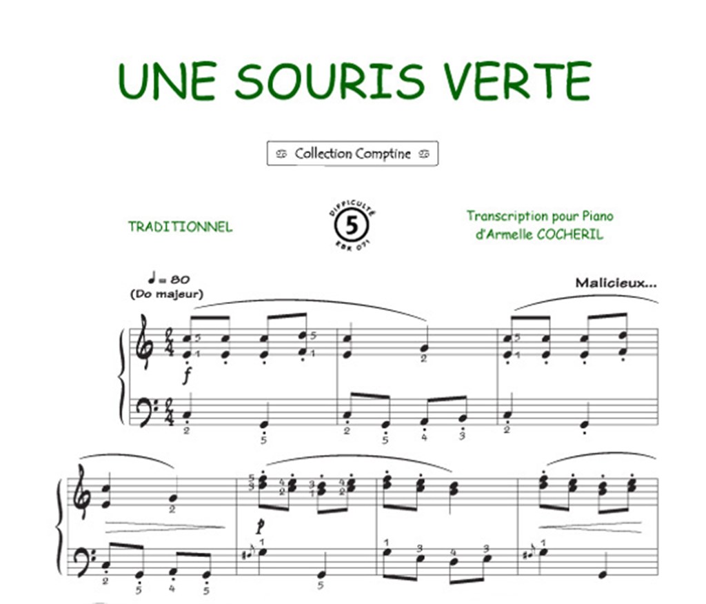 Une souris verte