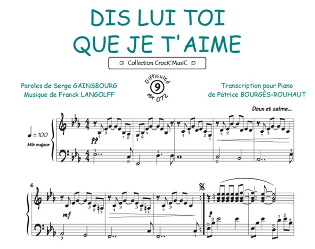 Dis lui toi que je t'aime
