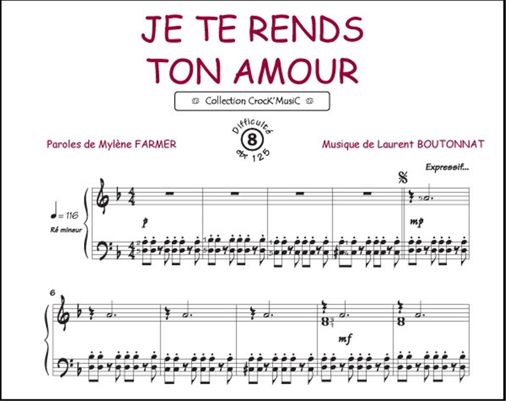 Je te rends ton amour