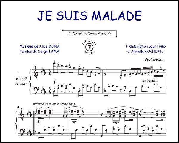 Je suis malade