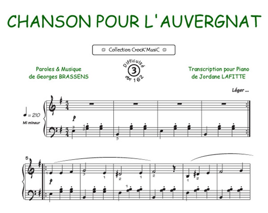Chanson pour l'auvergnat