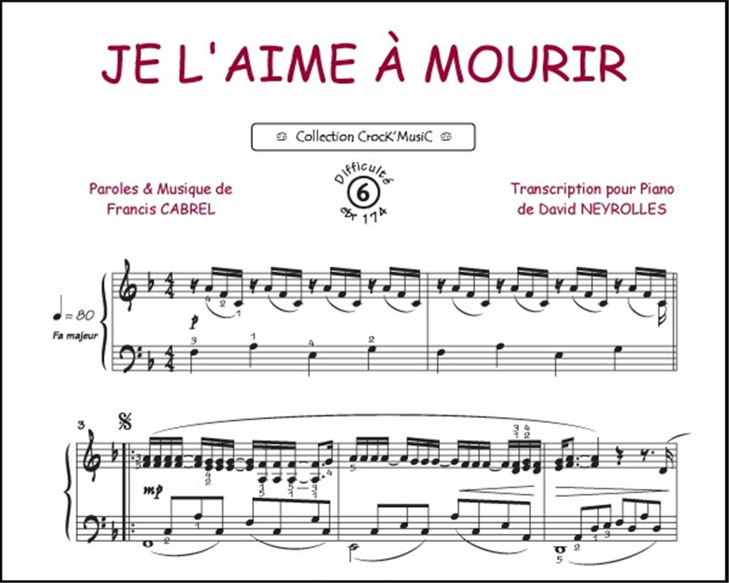 Je l'aime à mourir