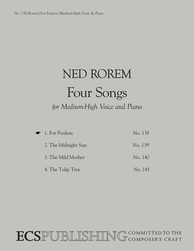 Four Songs: No. 1. For Poulenc