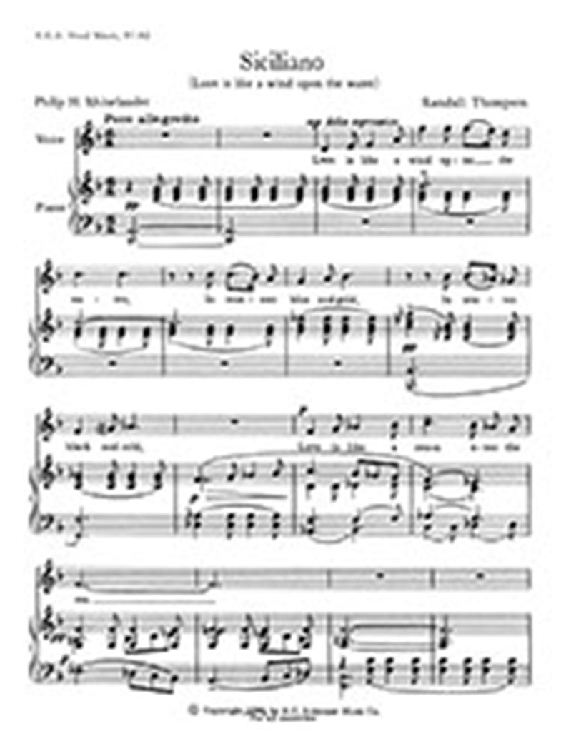 Five Love Songs: No. 4 Siciliano