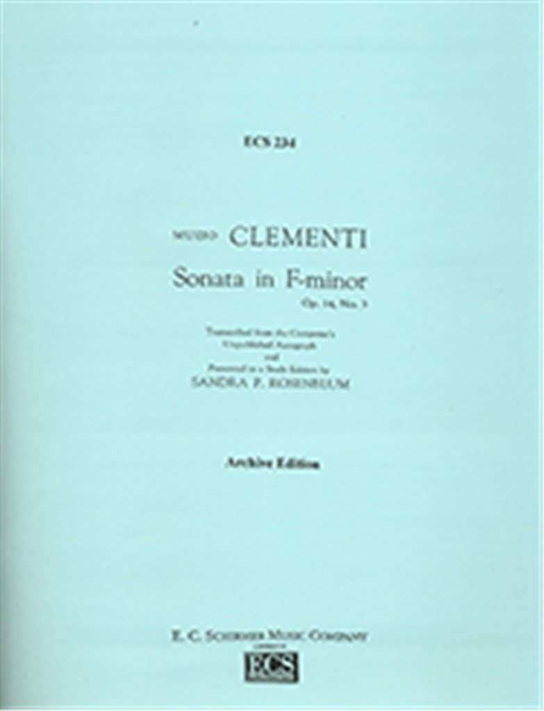 Sonata in F Minor, Op. 14/3