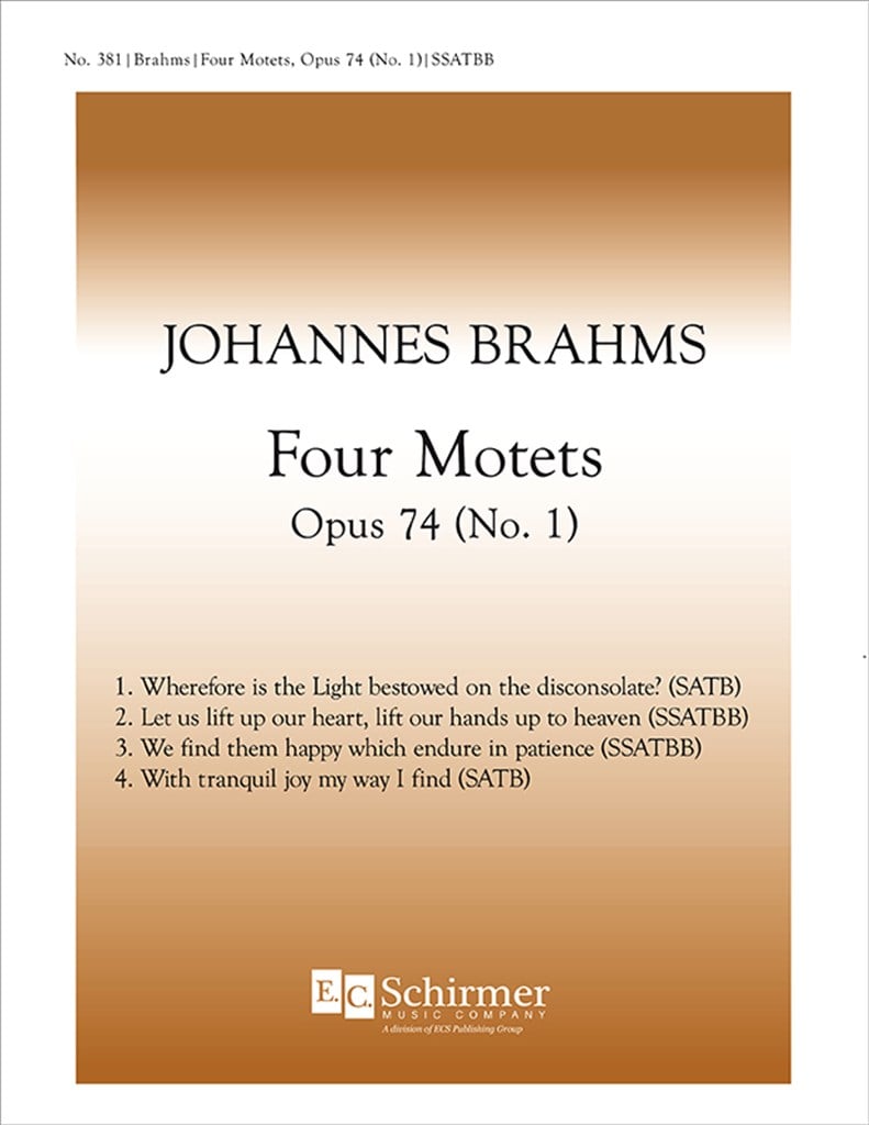 Four Motets, Opus 74