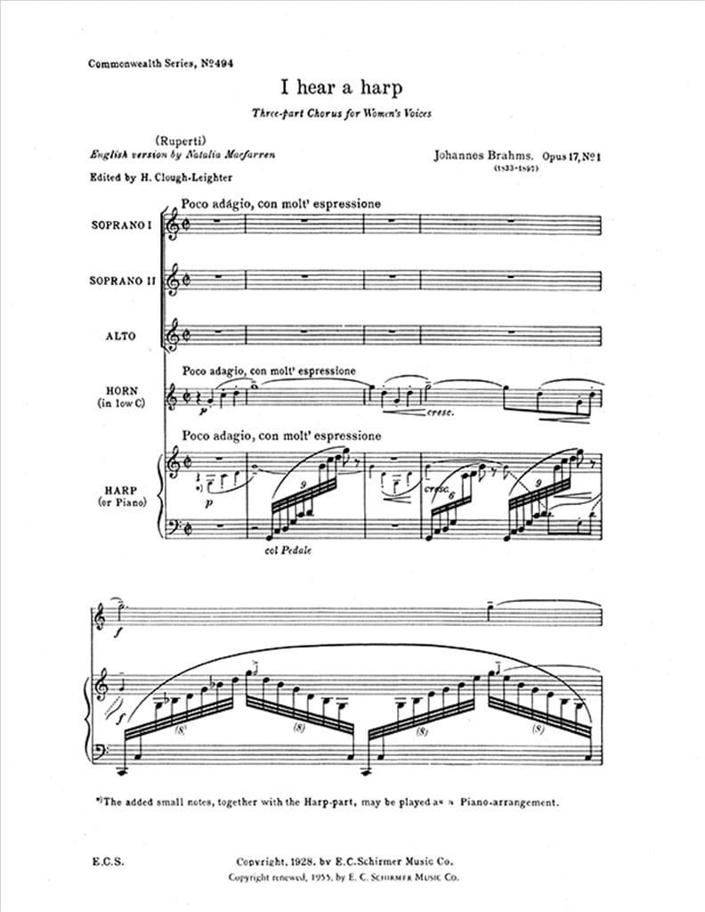 Gesaenge fuer Frauenchor, Op. 17