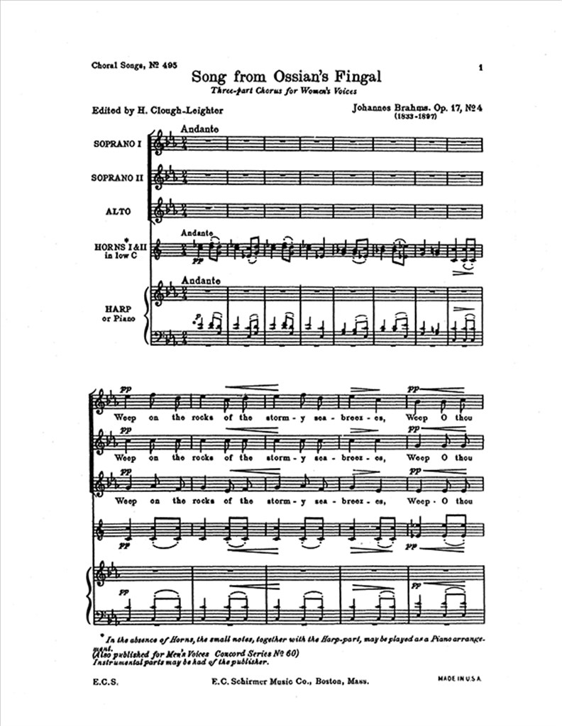 Gesaenge fuer Frauenchor, Op. 17