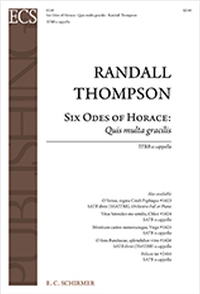 Six Odes of Horace: Quis multa gracilis