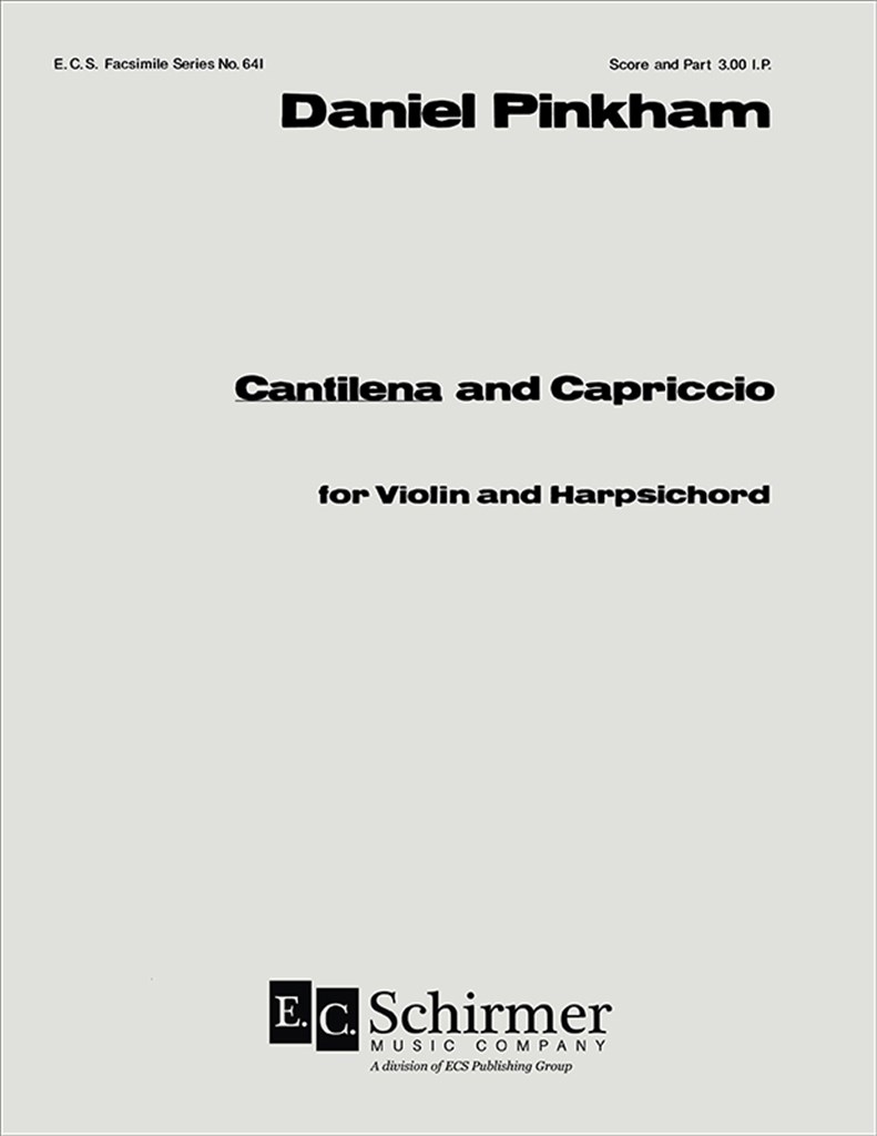 Cantilena and Capriccio