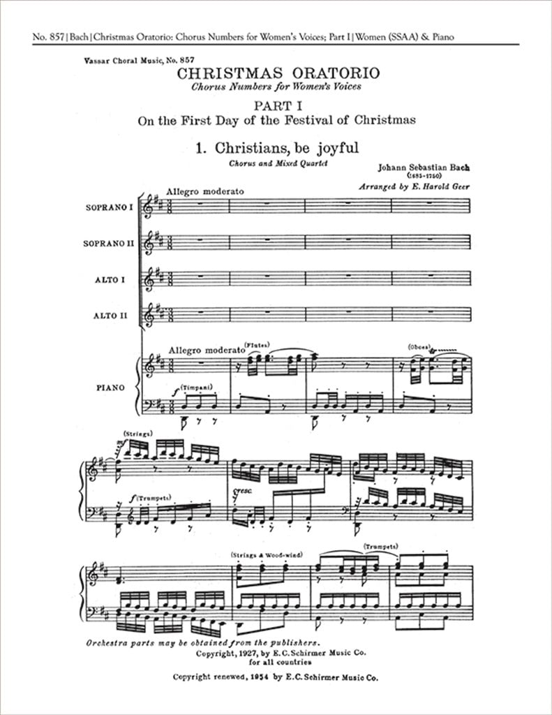 Christmas Oratorio, Part 1: Choruses