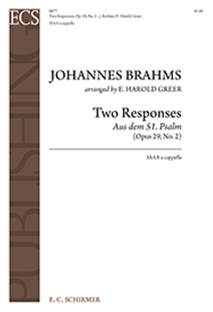 Two Responses from Motet, Opus 29, No. 2