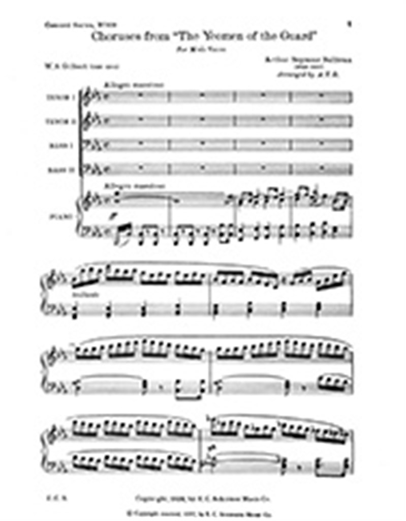 Yeoman of the Guard: Choruses