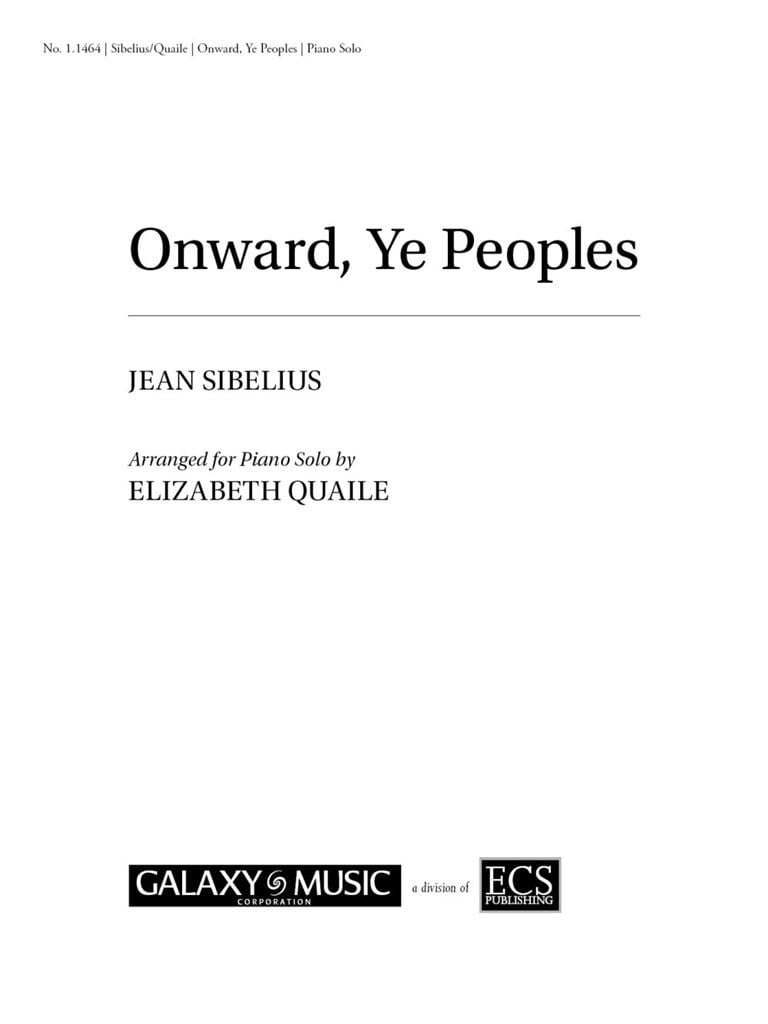 Onward, Ye Peoples!