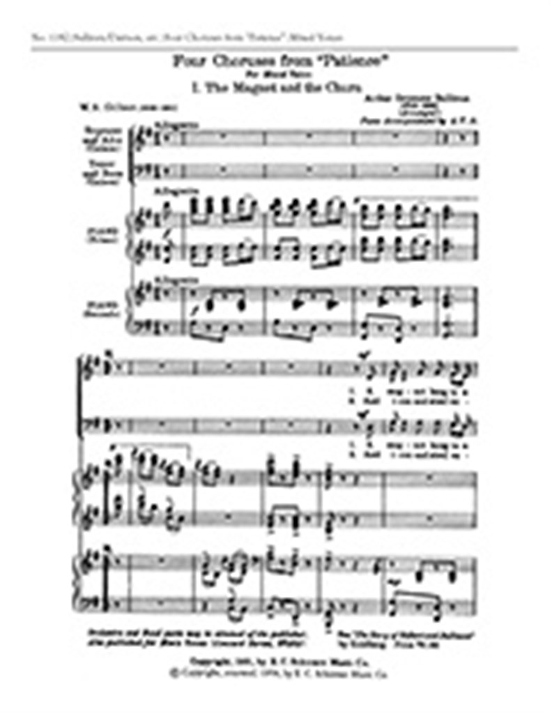Patience, Choruses from