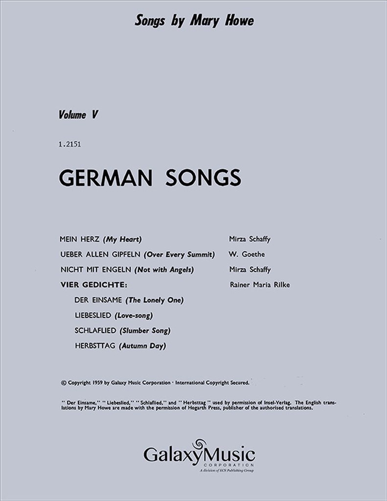 German Songs