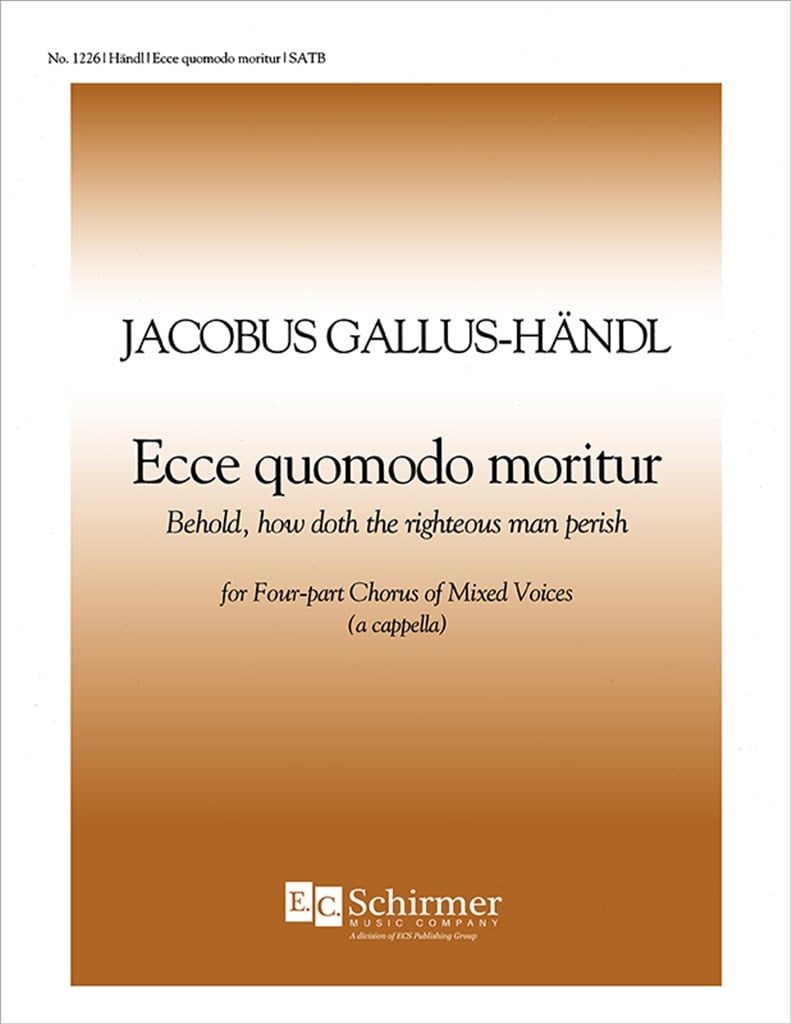 Ecce, quomodo moritur