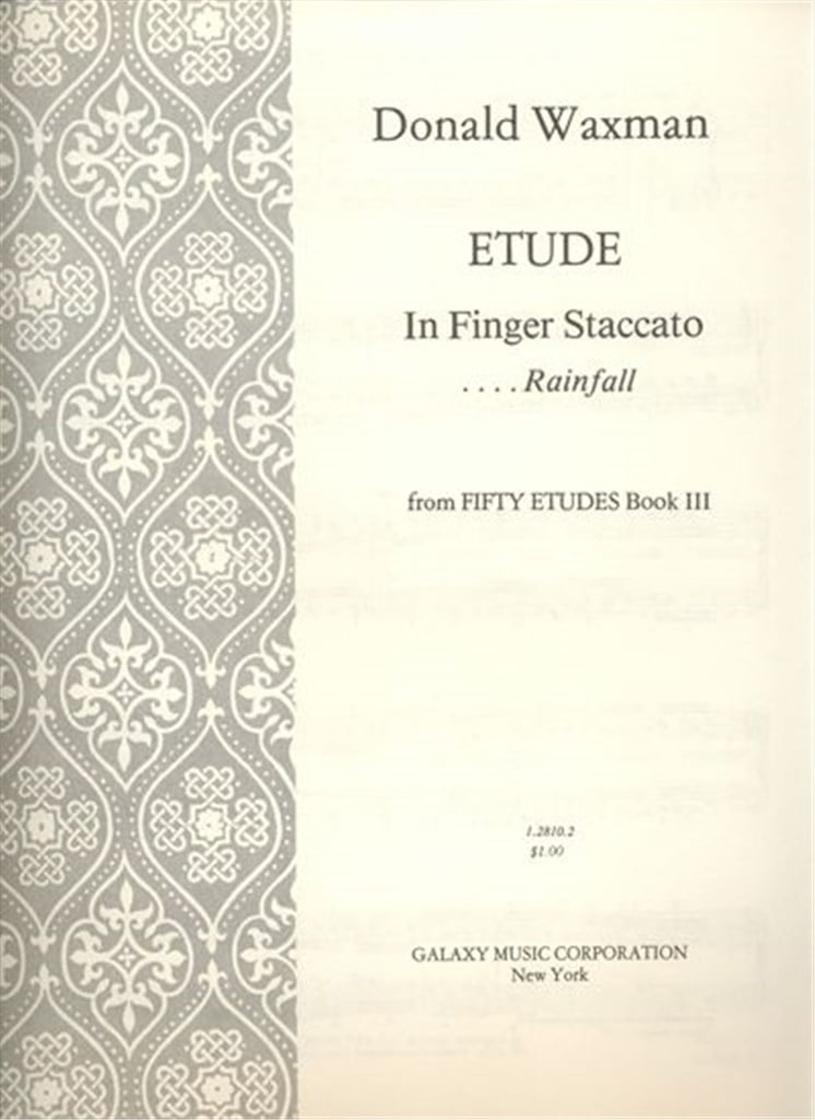 Etude No. 33: Finger Staccato