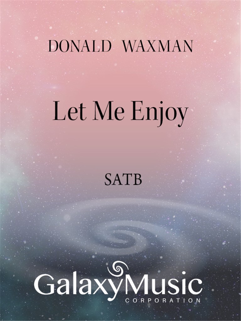 Eight Thomas Hardy Songs: No. 1. Let Me Enjoy