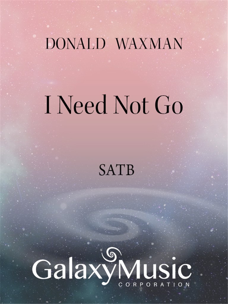 Eight Thomas Hardy Songs: No. 5. I Need Not Go