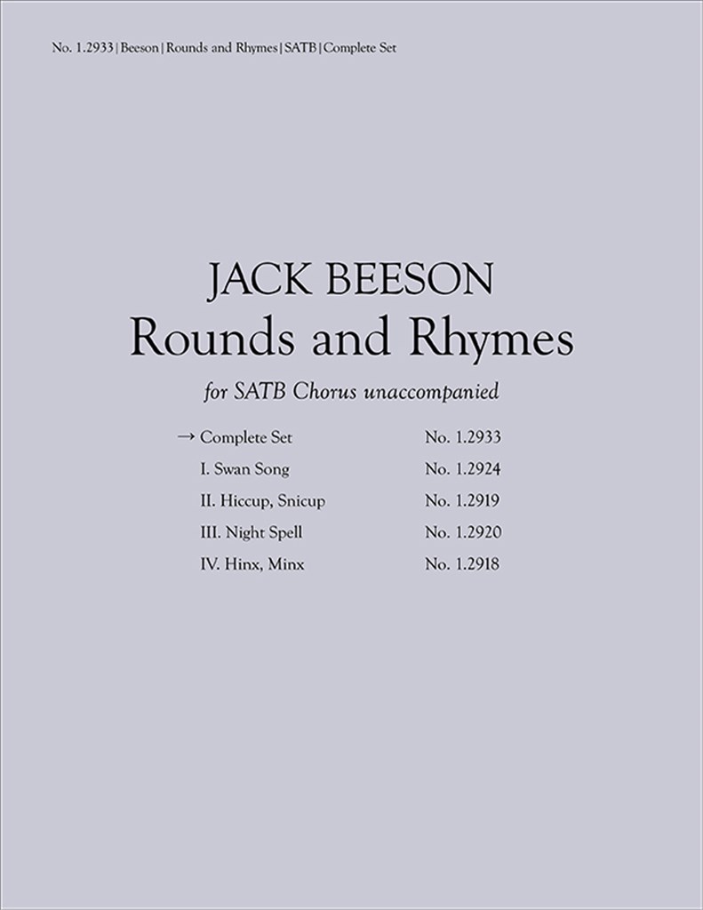 Rounds and Rhymes
