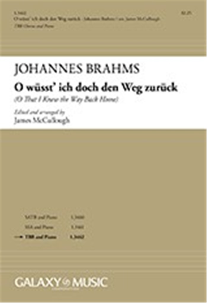 O wusst' ich doch den Weg zurück