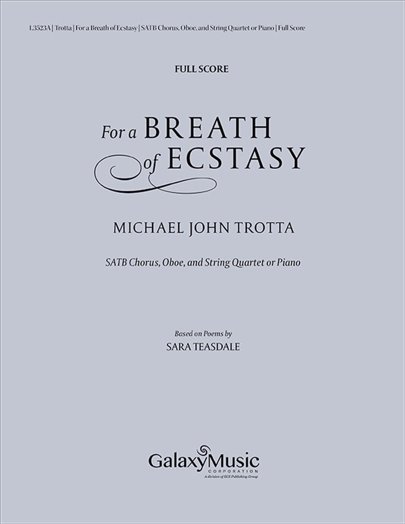 For a Breath of Ecstasy