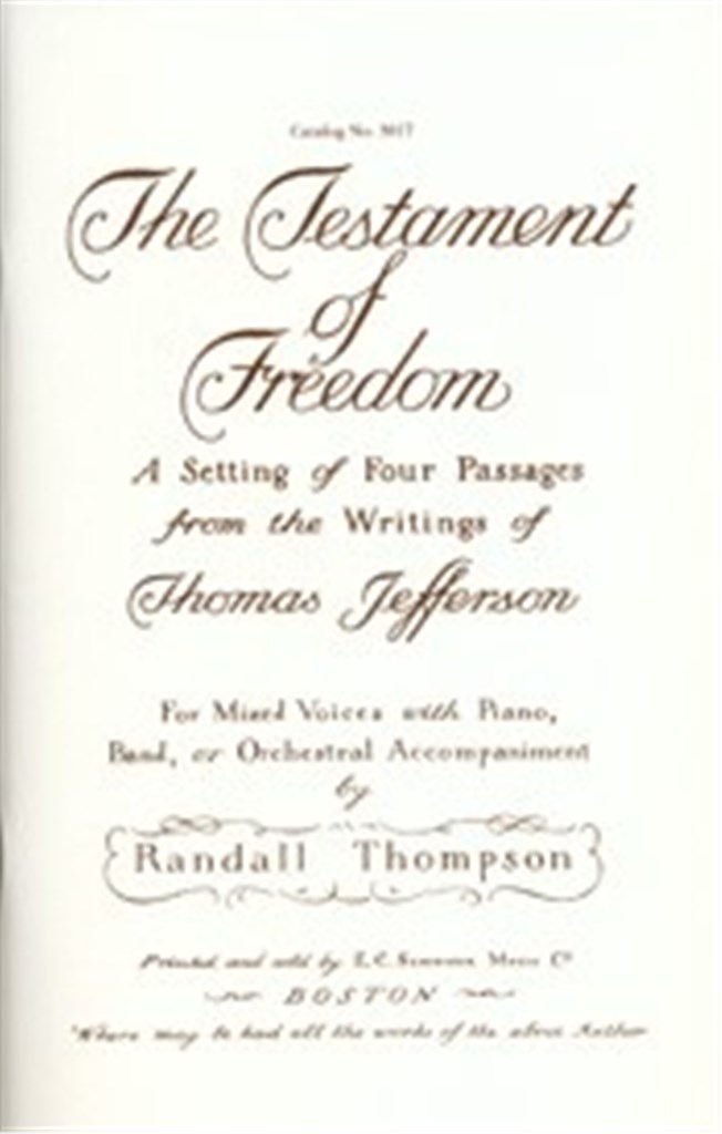 The Testament of Freedom
