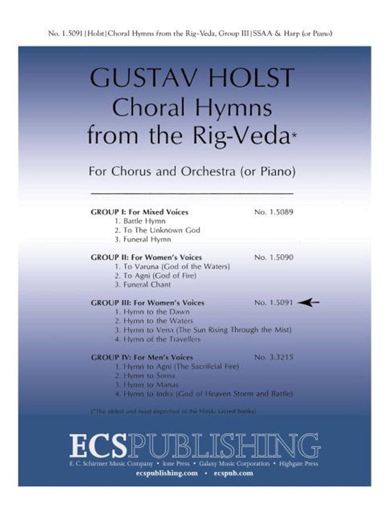 Choral Hymns from the Rig-Veda, Group 3