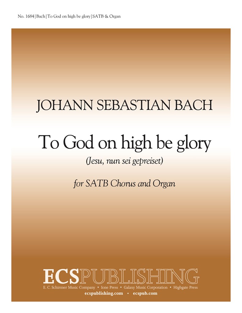 To God on High Be Glory, BWV 41
