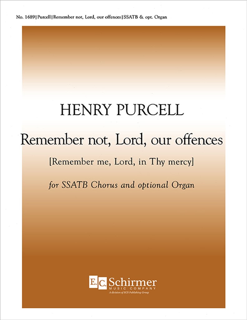Remember Not, Lord, Our Offences