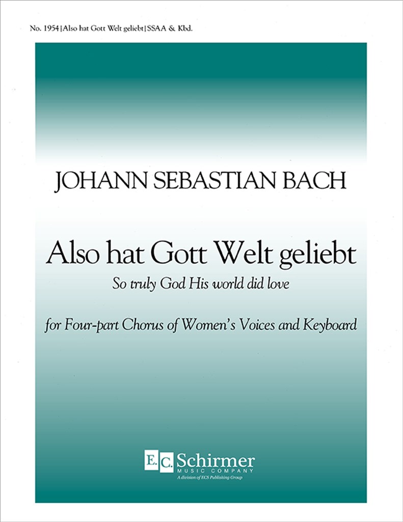 Cantata 68: Also hat Gott die Welt geliebt