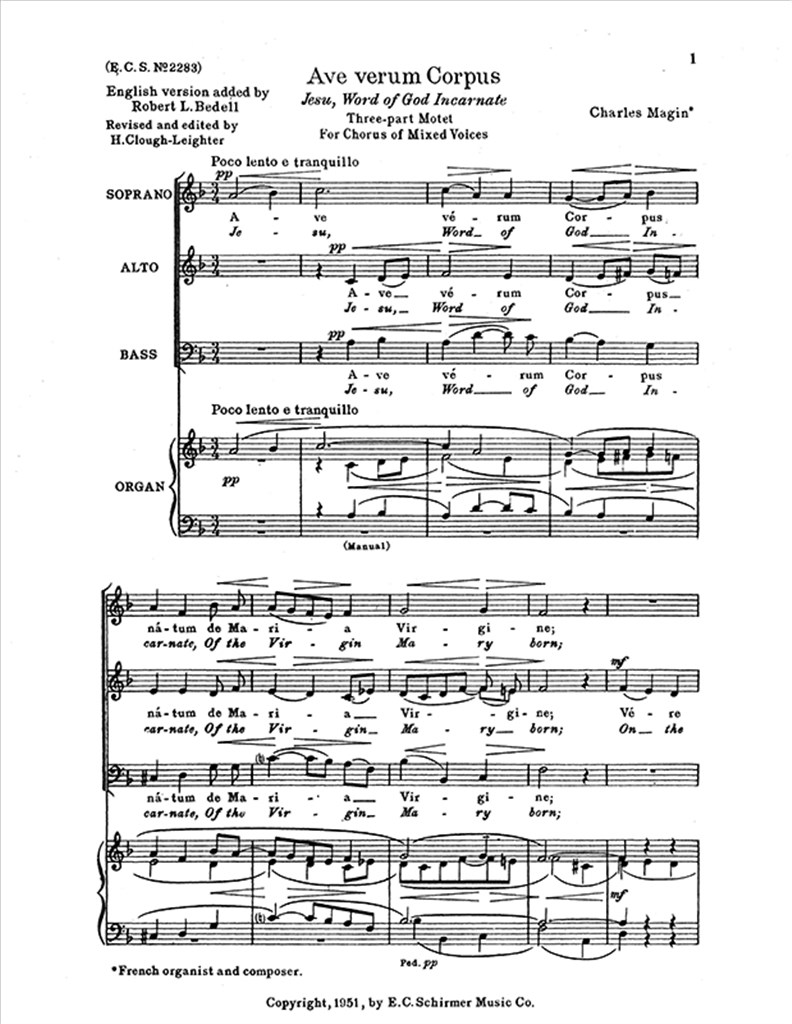 Ave verum Corpus