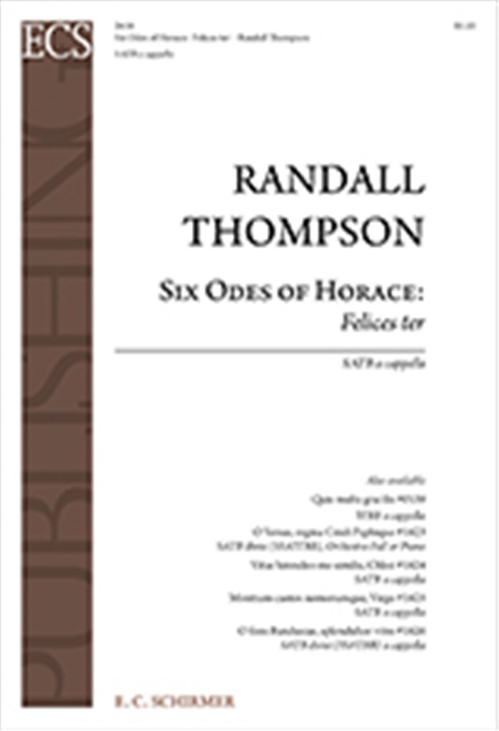 Six Odes of Horace: Felices ter