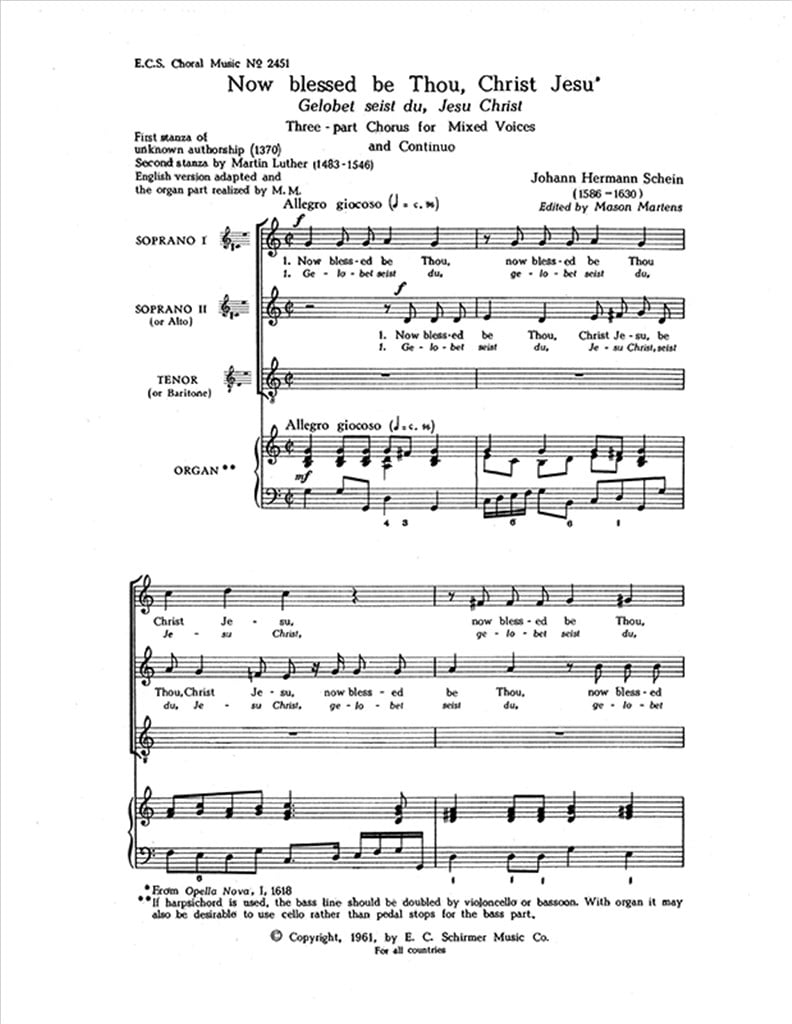 Gelobet seist du, Jesu Christ