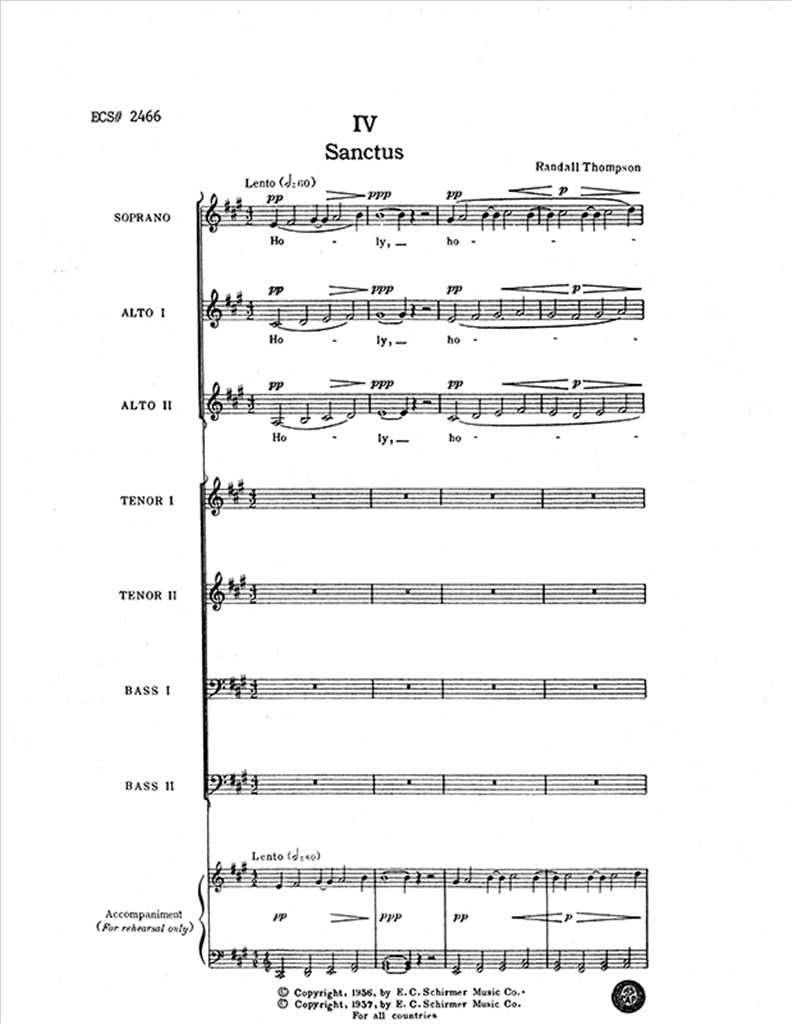 Mass of the Holy Spirit: No. 4. Sanctus