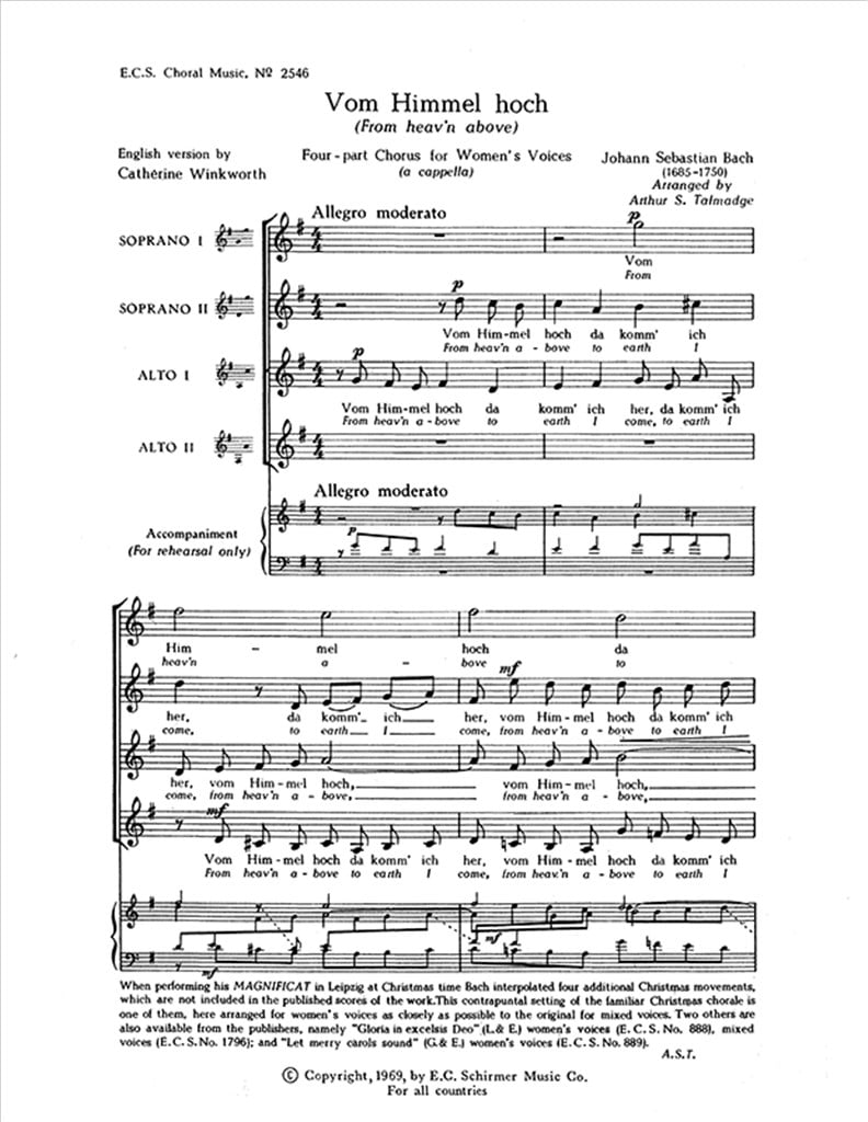 Magnificat: Vom Himmel hoch