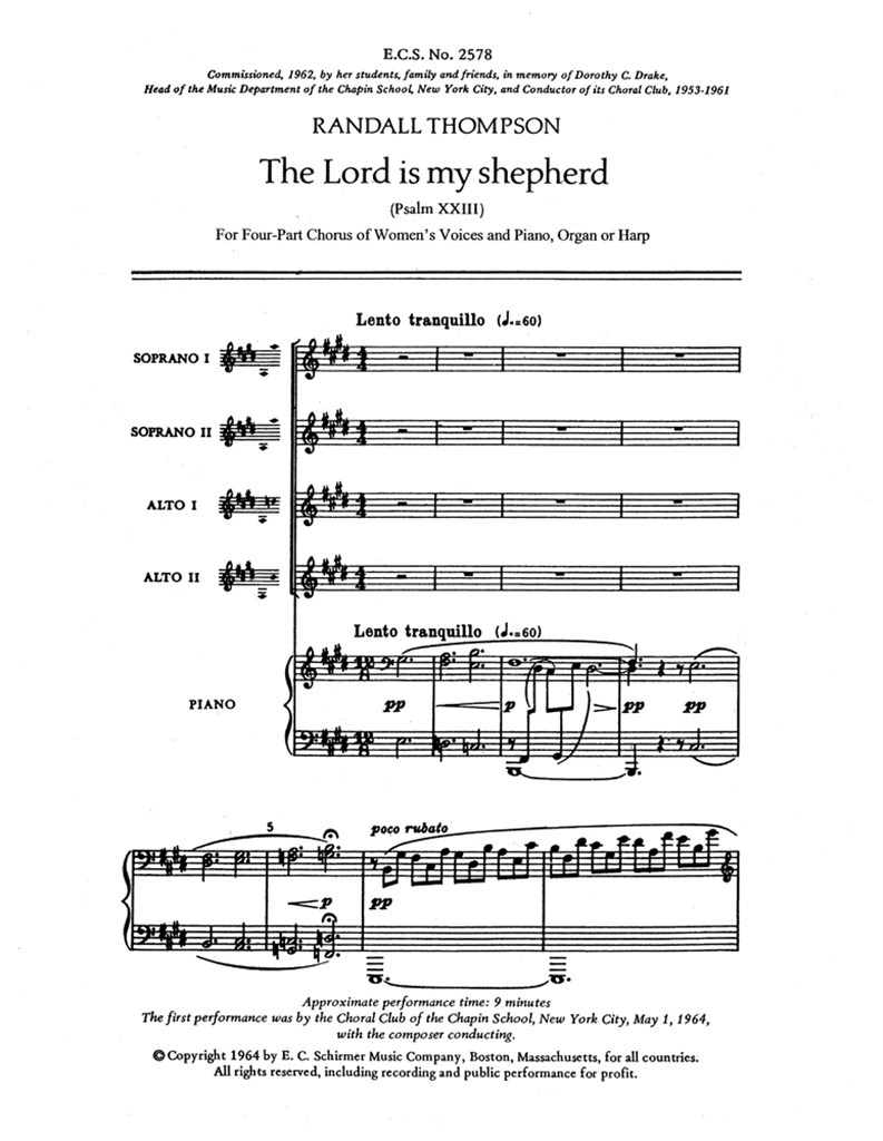 The Lord Is My Shepherd